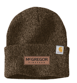 Carhartt X McGregor Leather Patch Knit Beanie 1